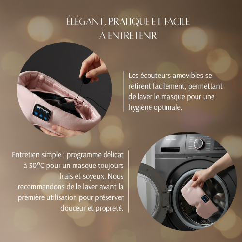 Rêve Harmony - Sérenity : Masque de sommeil Audio Bluetooth